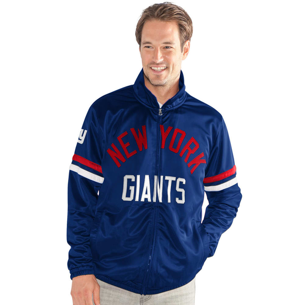 New York Giants Men's Veteran Track Jacket - Blue, M