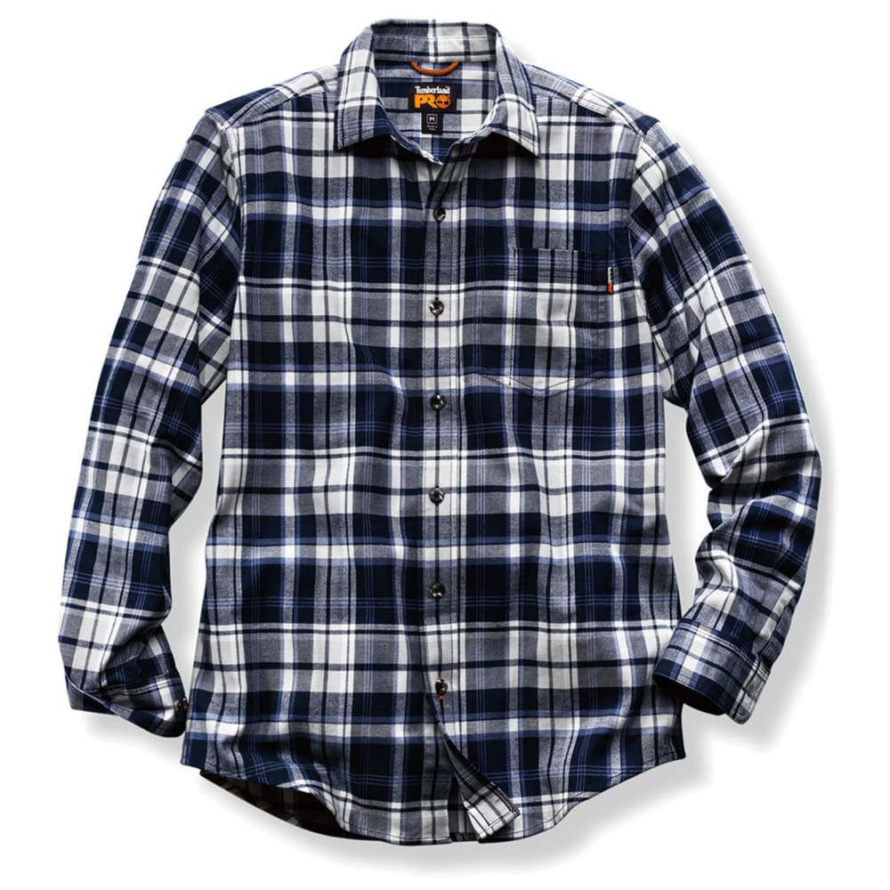 Timberland Pro Men's R-Value Flannel Long-Sleeve Work Shirt - Blue, M