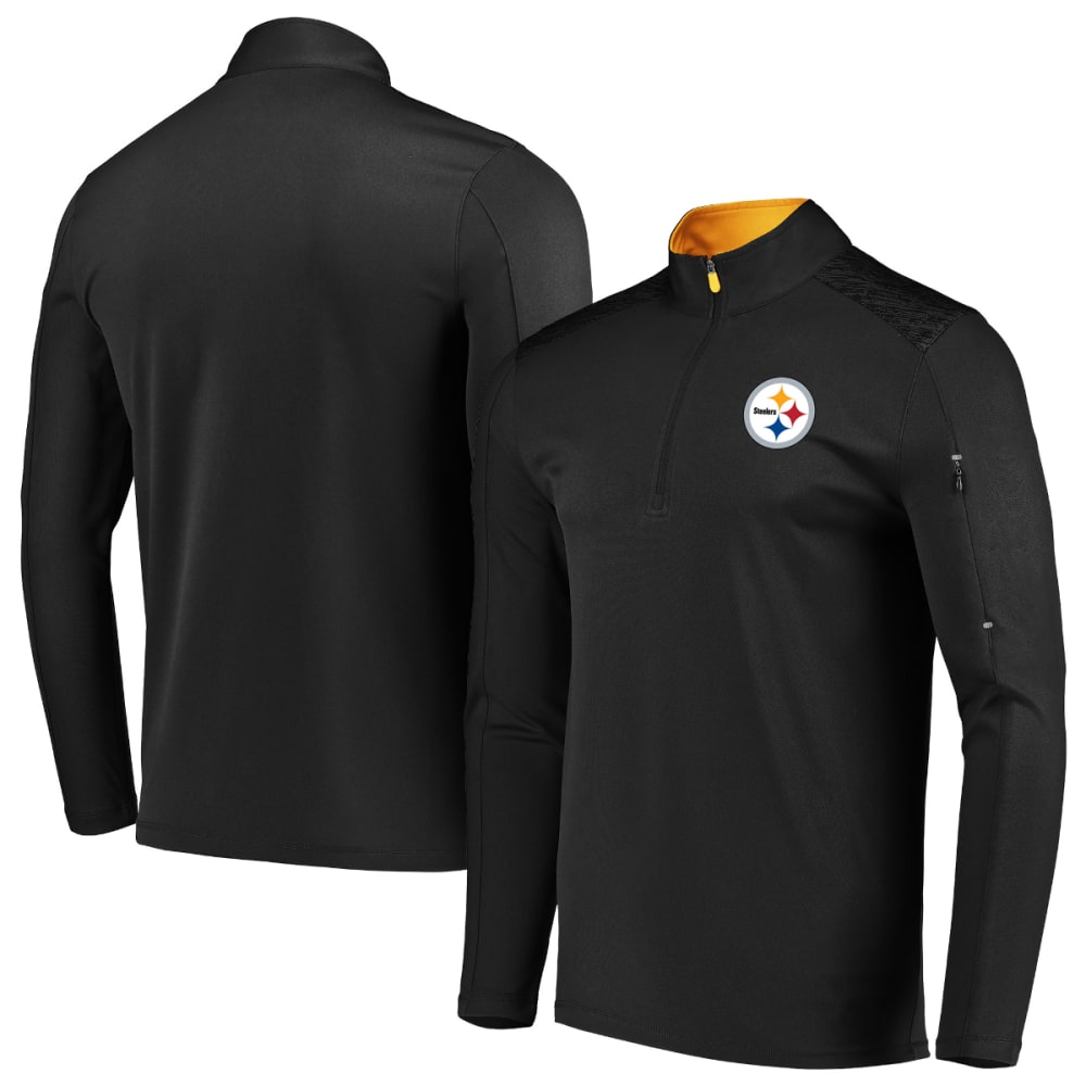 Pittsburgh Steelers Men's Ultra Streak Half Zip Pullover - Black, XL