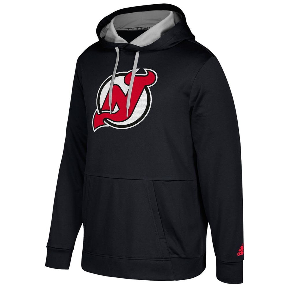 Adidas Men's New Jersey Devils Authentic Finished Pullover Hoodie - Red, M