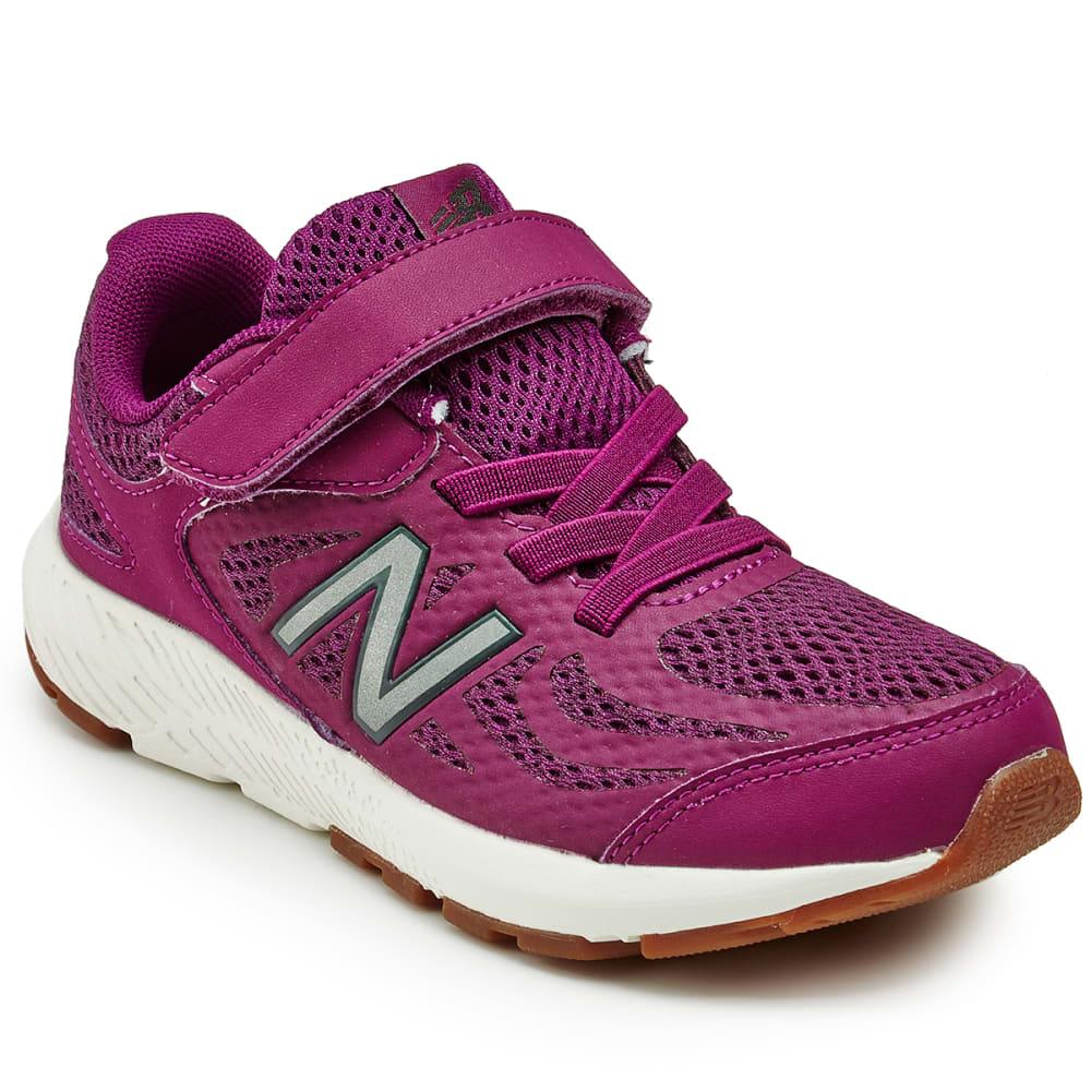 New Balance Little Girls' Preschool 519V1 Alternate Closure Running Shoes - Purple, 1.5