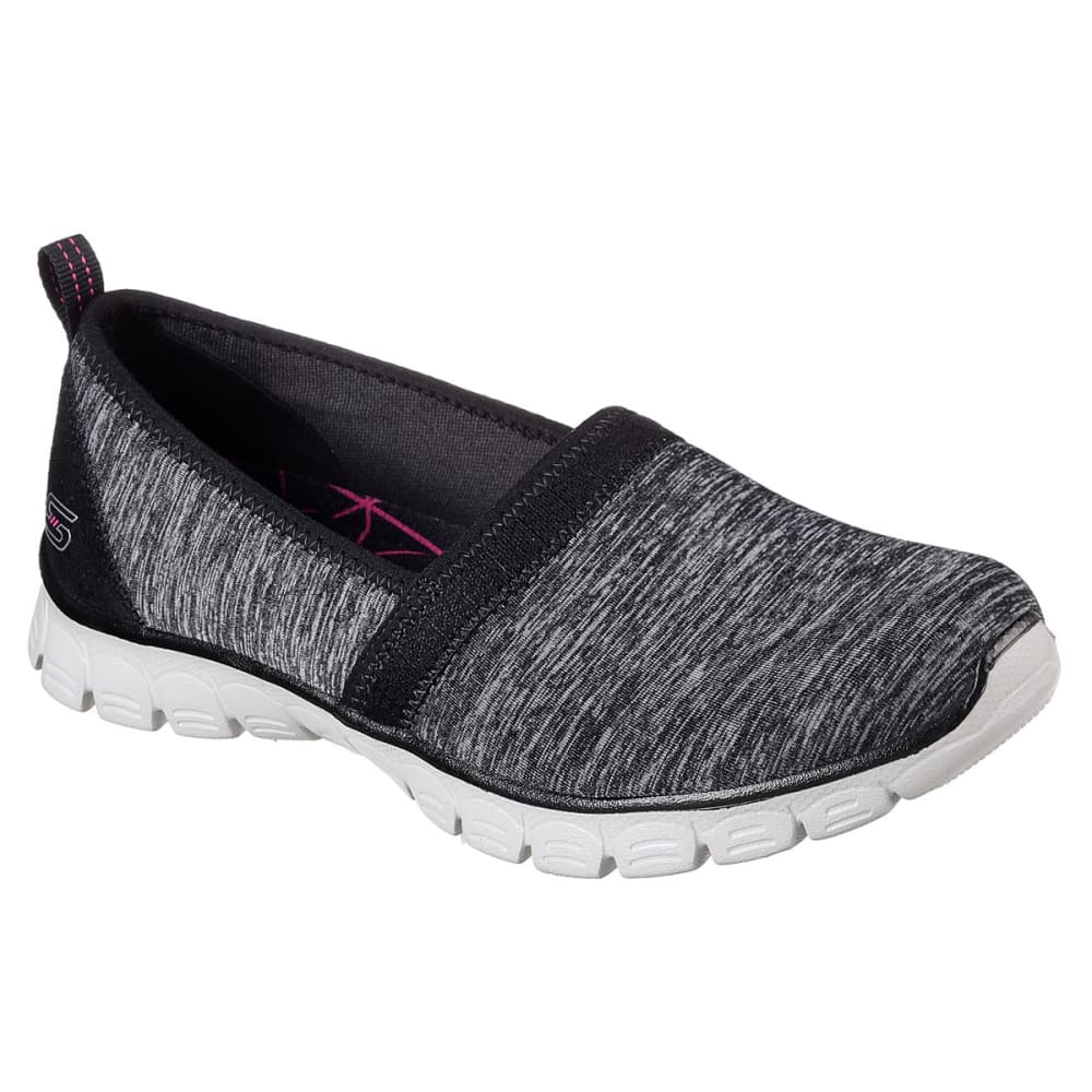 Skechers Women's Ez Flex 3.0 - Swift Motion Casual Slip-On Shoes - Black, 8