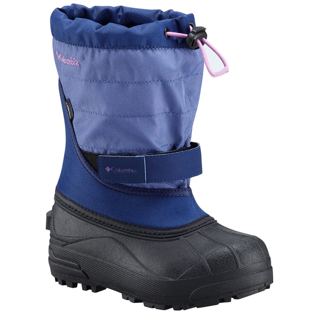 Columbia Girls' Powderbug Plus Ii Waterproof Snow Boots, Eve/northern Lights - Purple, 3