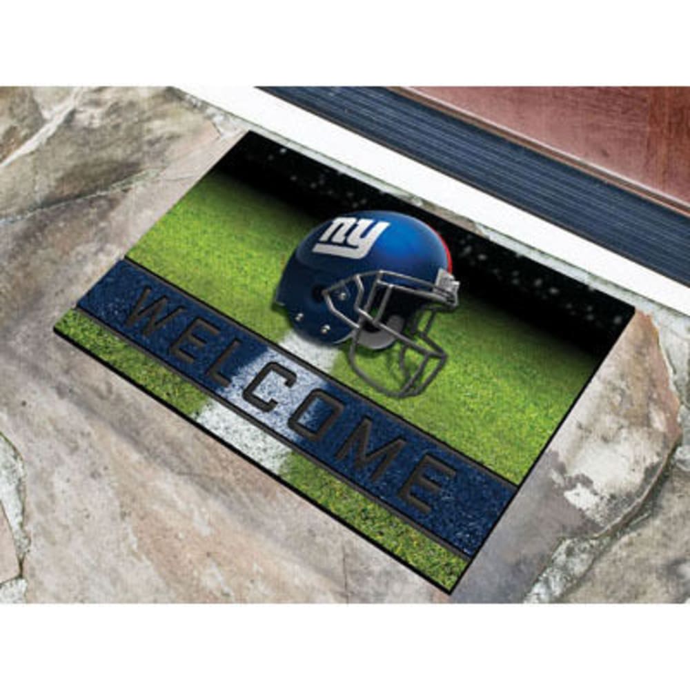 Fan Mats New York Giants Crumb Rubber Door Mat, Black/blue
