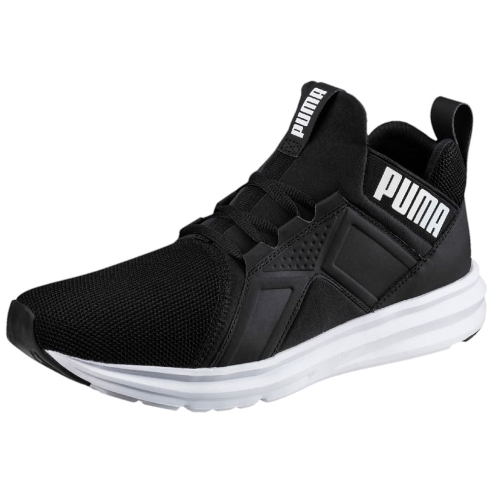 Puma Men's Enzo Mesh Running Shoes - Black, 8