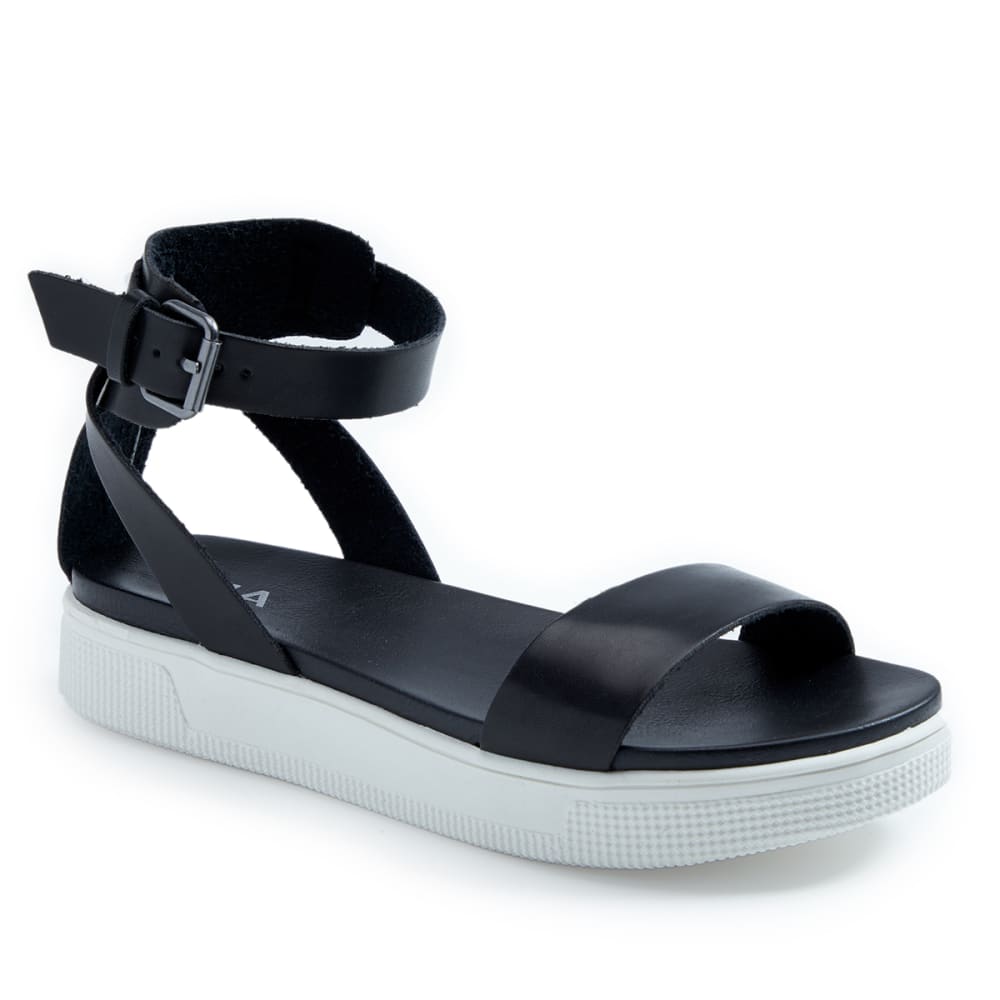 MIA Women's Ellen Ankle Strap Sandals - Black, 7
