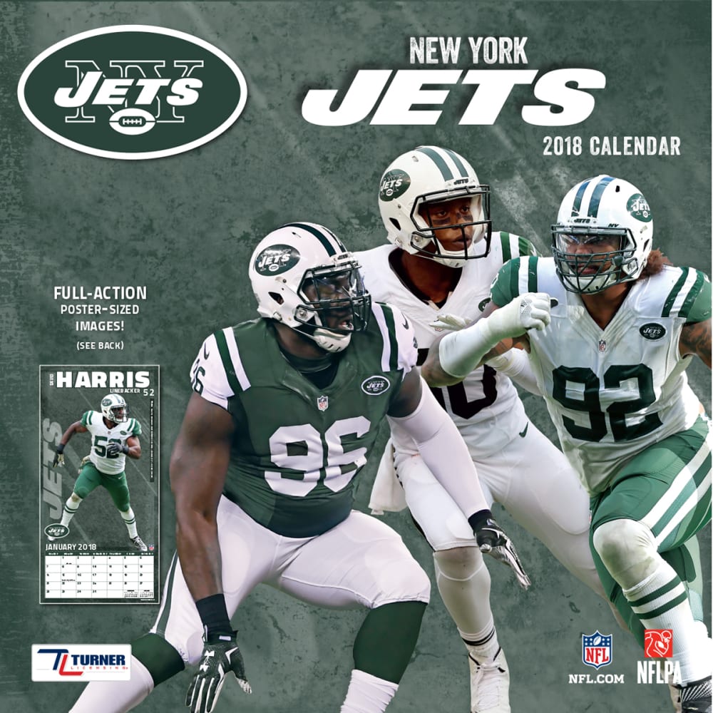 New York Jets 2018 12 X 12 In. Team Wall Calendar