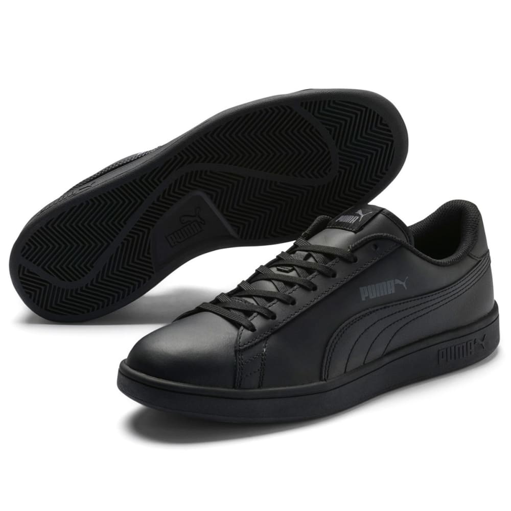 Puma Men's Smash V2 Leather Sneakers - Black, 8