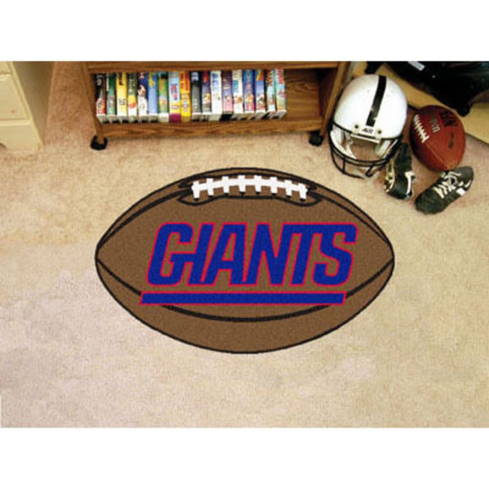 Fan Mats New York Giants Football Mat, Brown/blue