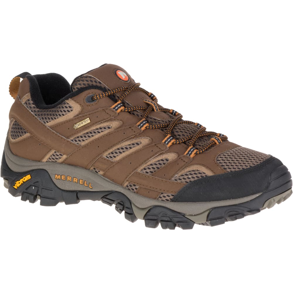 Merrell Men's Moab 2 Gore- Tex Hiking Shoes, Earth - Brown, 9.5