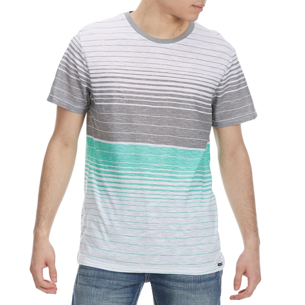 Ocean Current Guys' Trojan Stripe Knit Short-Sleeve Tee - Green, S