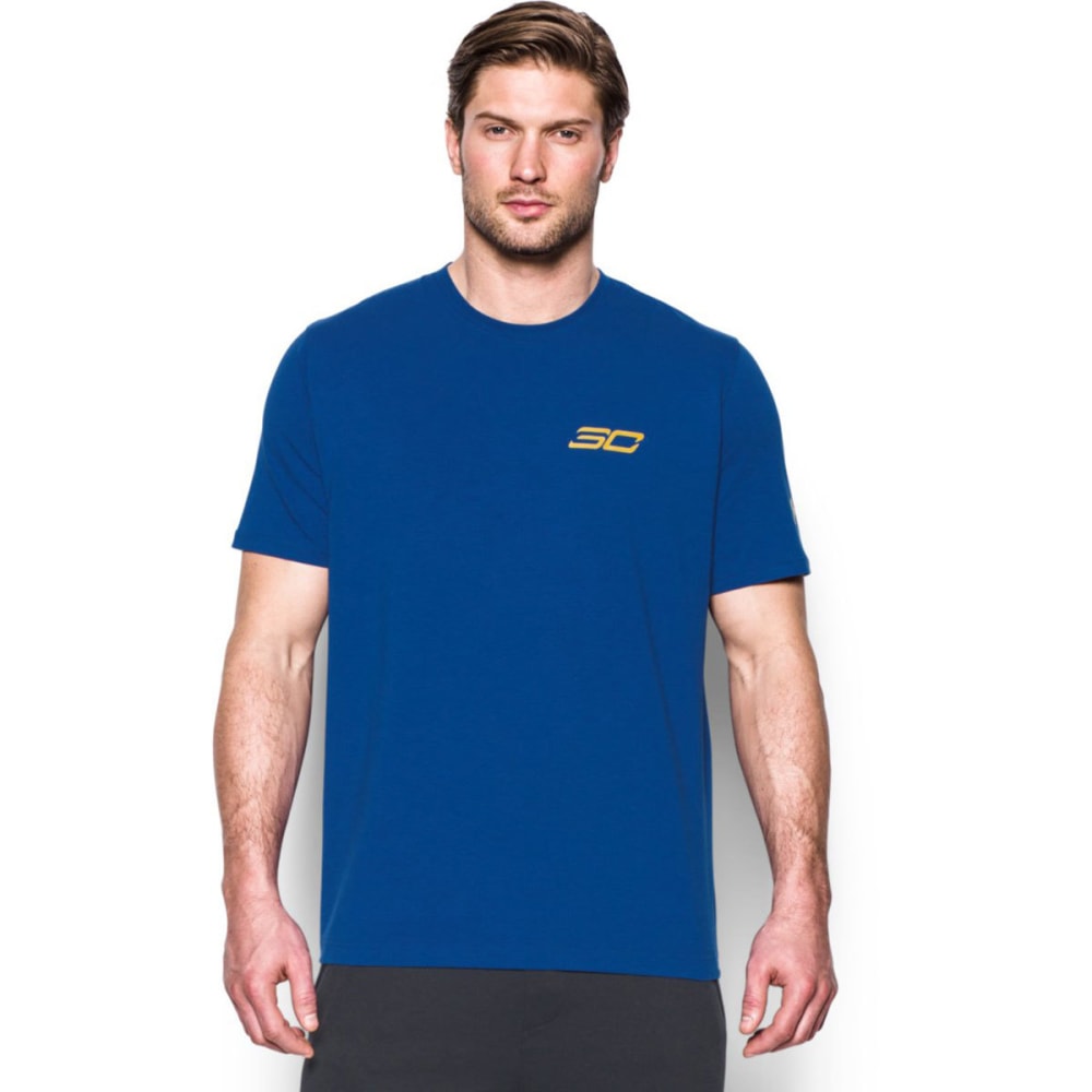 Under Armour Men's Sc30 Blessed With Game Short-Sleeve Tee - Blue, XXS/XS