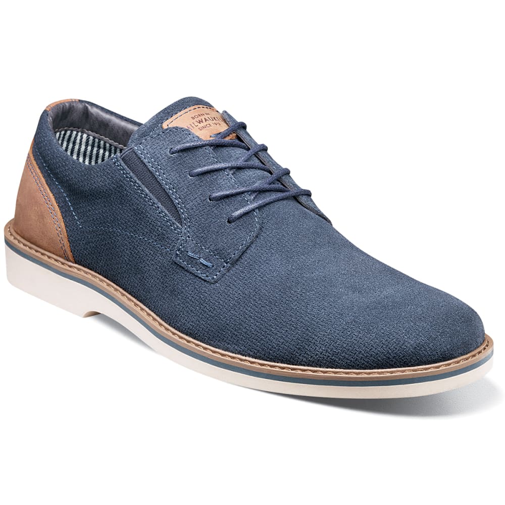Nunn Bush Men's Barklay Plain Toe Oxford Shoes - Blue, 13