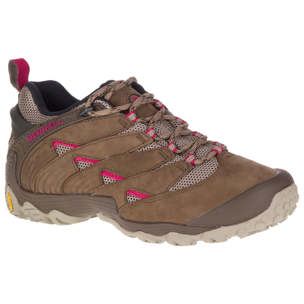 Merrell Women's Chameleon 7 Low Hiking Shoes - Brown, 6