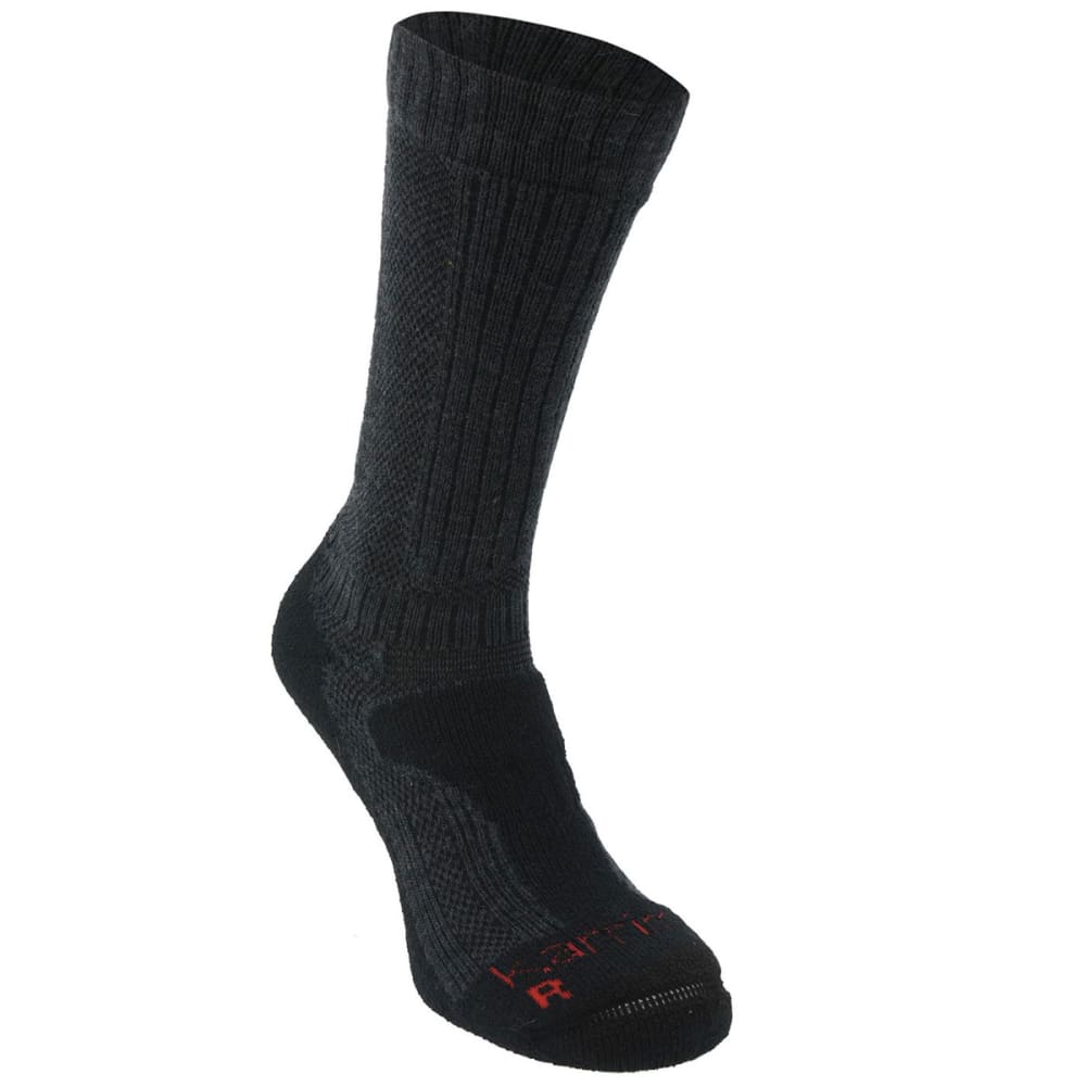 Karrimor Men's Merino Fiber Midweight Hiking Socks - Black, 13+