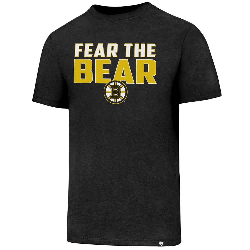 Boston Bruins Men's Fear The Bear '47 Club Short-Sleeve Tee - Black, M