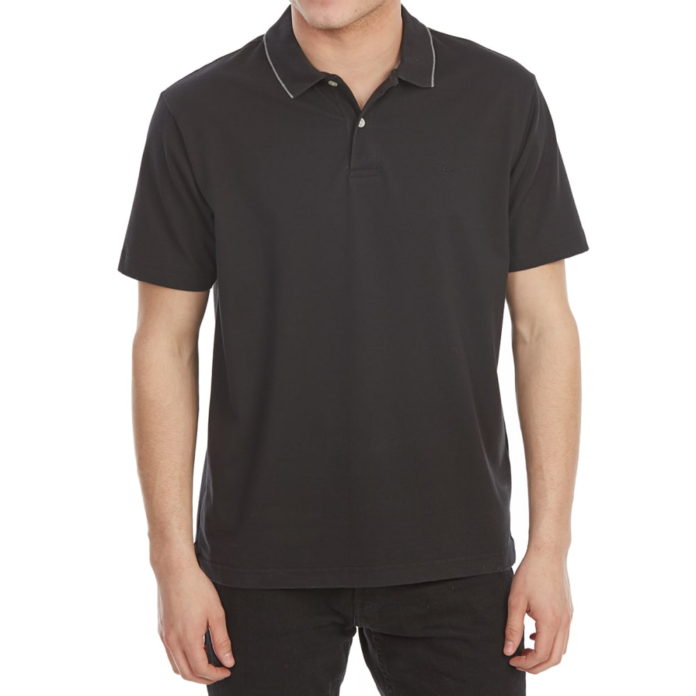 Dockers Men's Performance Short-Sleeve Polo Shirt - Black, M
