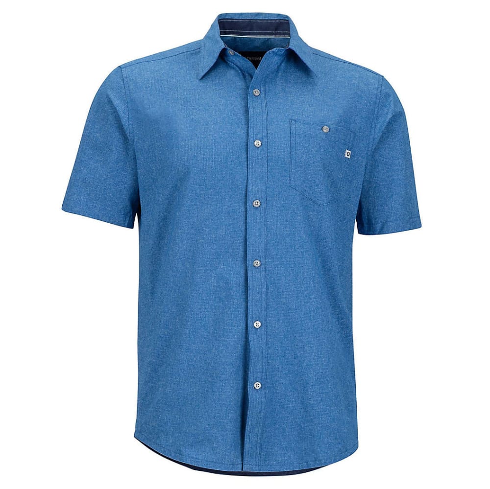 Marmot Men's Windshear Short-Sleeve Shirt - Blue, S