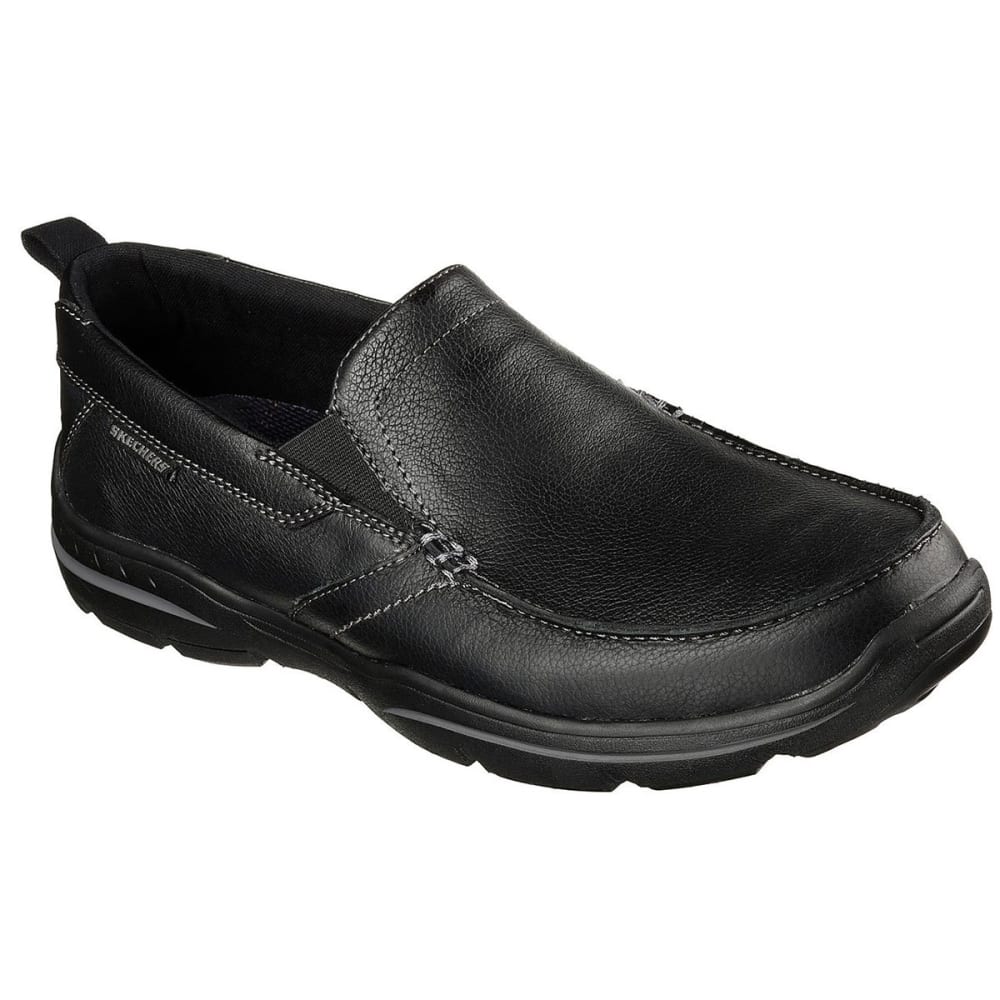Skechers Men's Relaxed Fit: Harper - Forde Casual Slip-On Shoes - Black, 9
