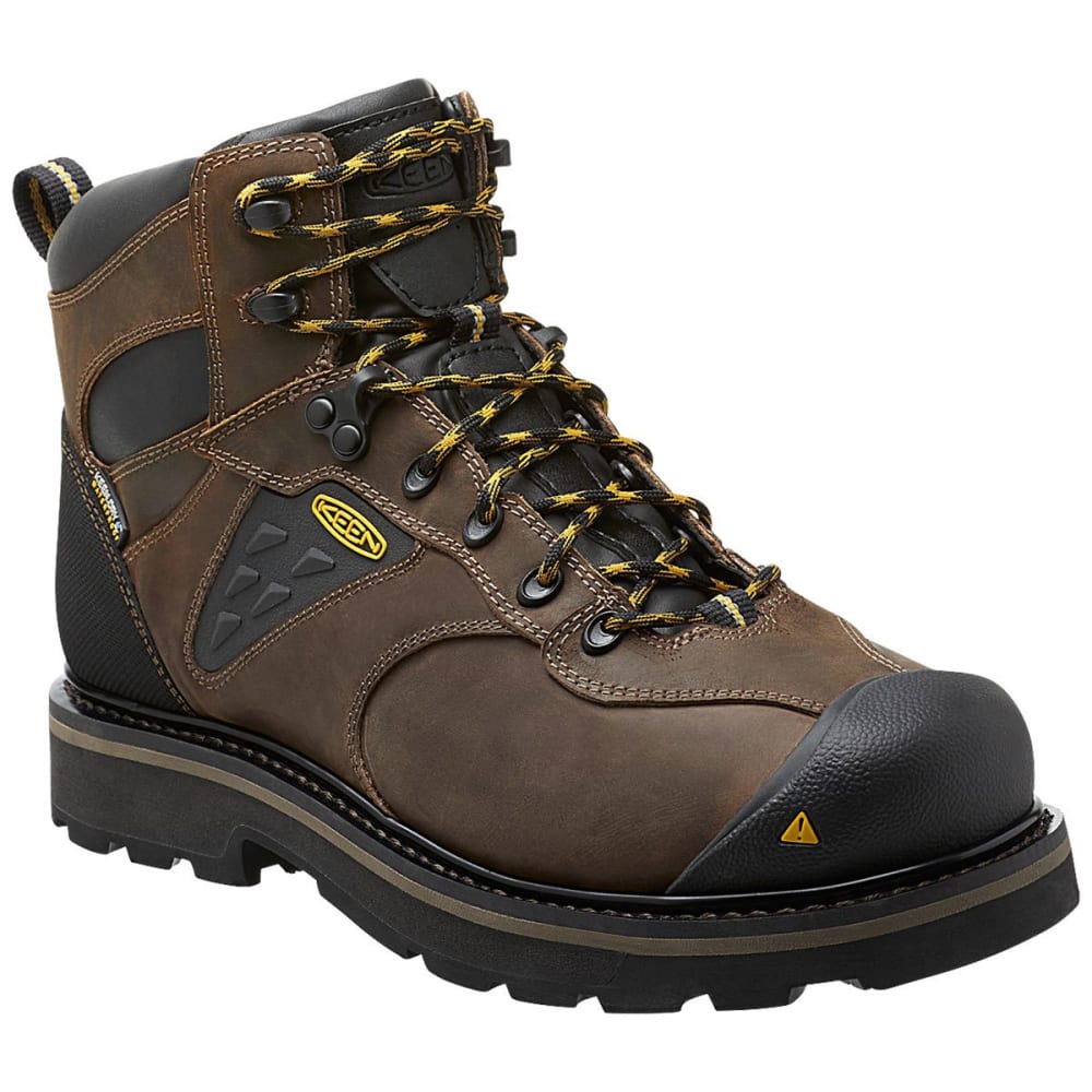 Keen Men's Tacoma Waterproof Soft Toe Work Boots - Brown, 8