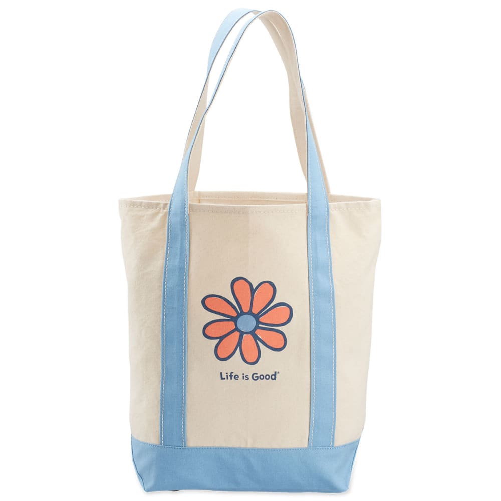 Life Is Good Daisy Carry-On Canvas Tote Bag