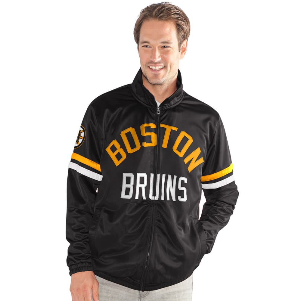 Boston Bruins Men's Veteran Track Jacket - Black, M