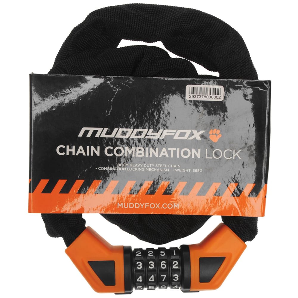 Muddy Fox Chain Combination Lock - Black, ONESIZE