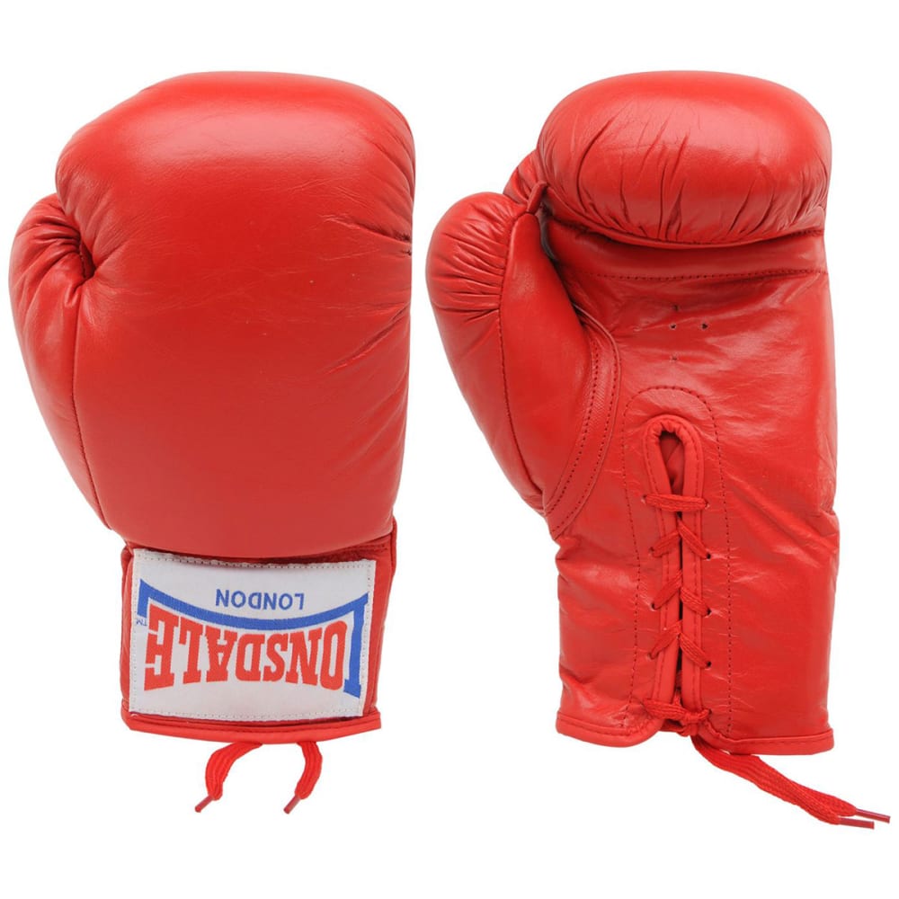 Lonsdale Autograph Boxing Gloves - Red, ONESIZE