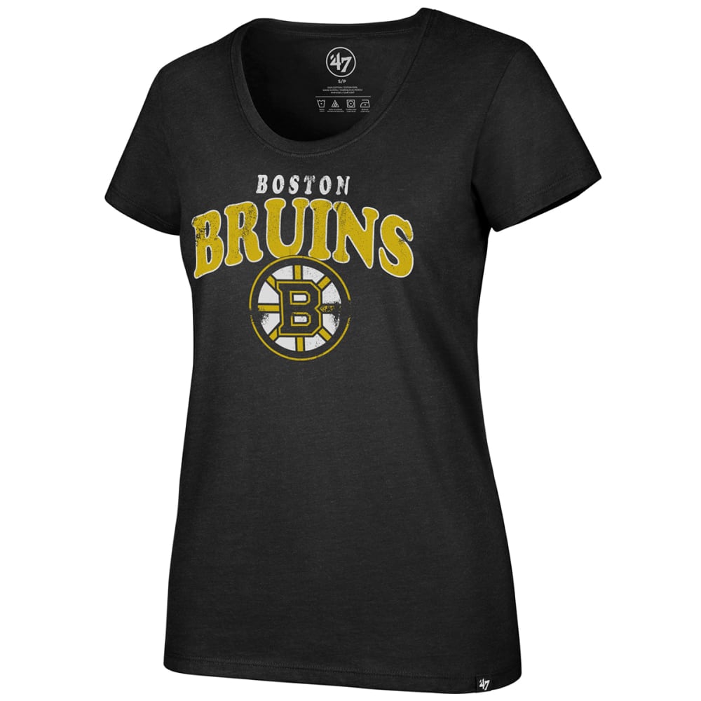 Boston Bruins Women's '47 Brand Club Short-Sleeve Tee - Black, S