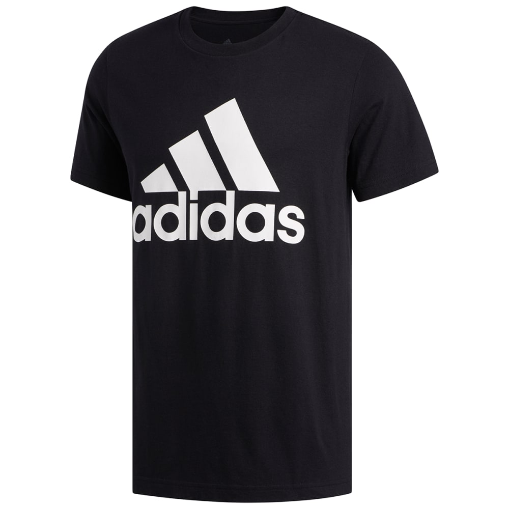 Adidas Men's Short-Sleeve Basic Badge Of Sport Tee - Black, M