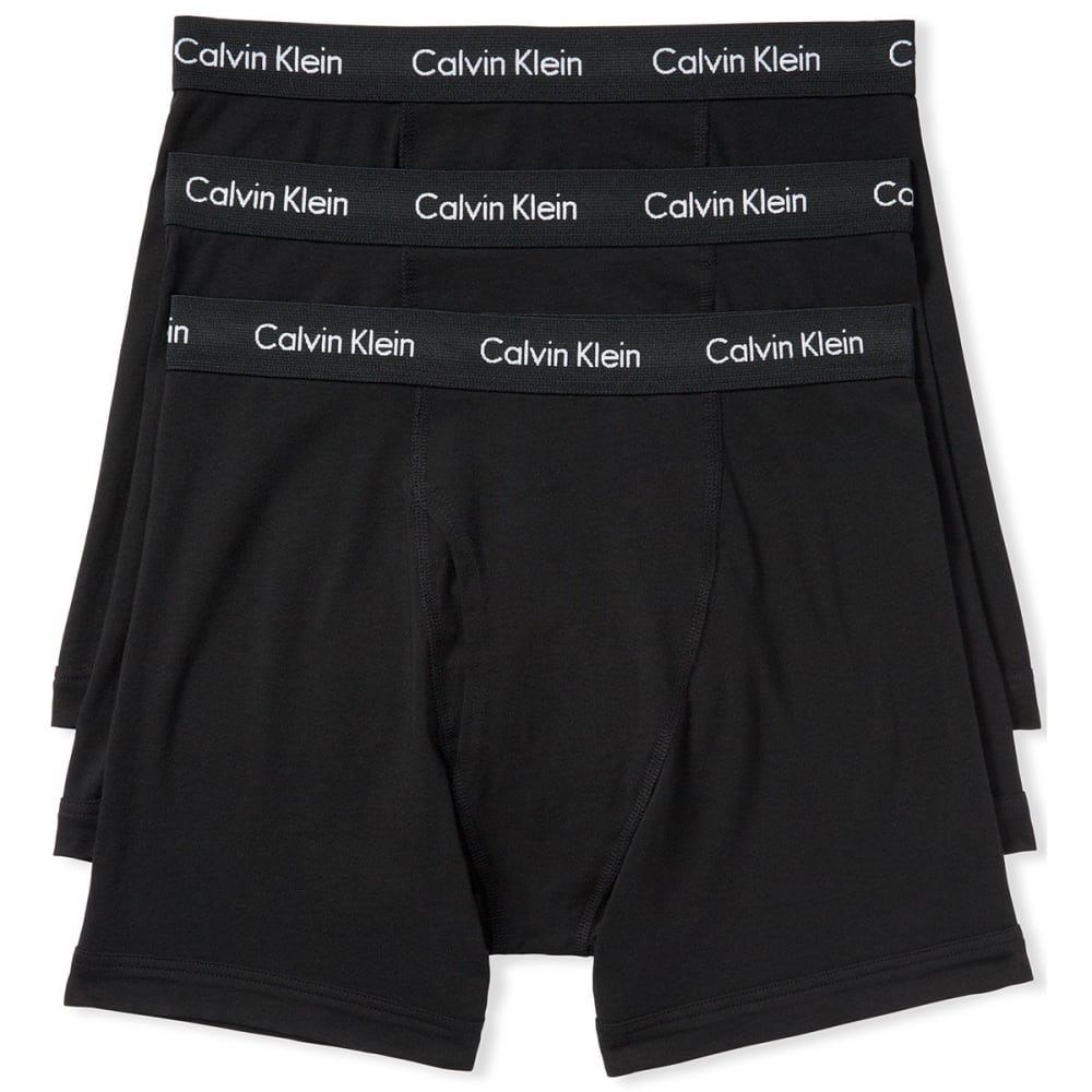 Calvin Klein Men's Stretch Boxer Briefs, 3-Pack - Black, S