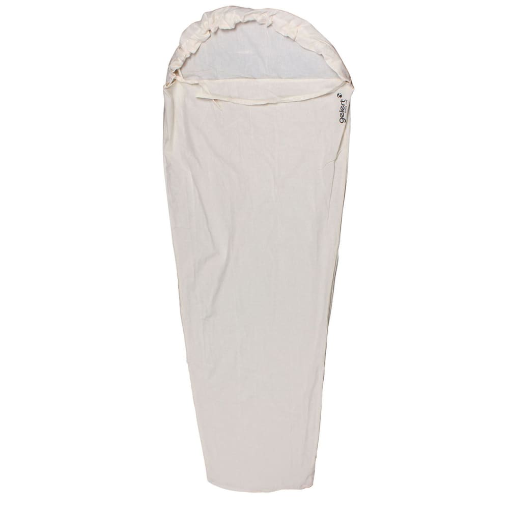 Gelert Single Sleeping Bag Liner - White, ONESIZE
