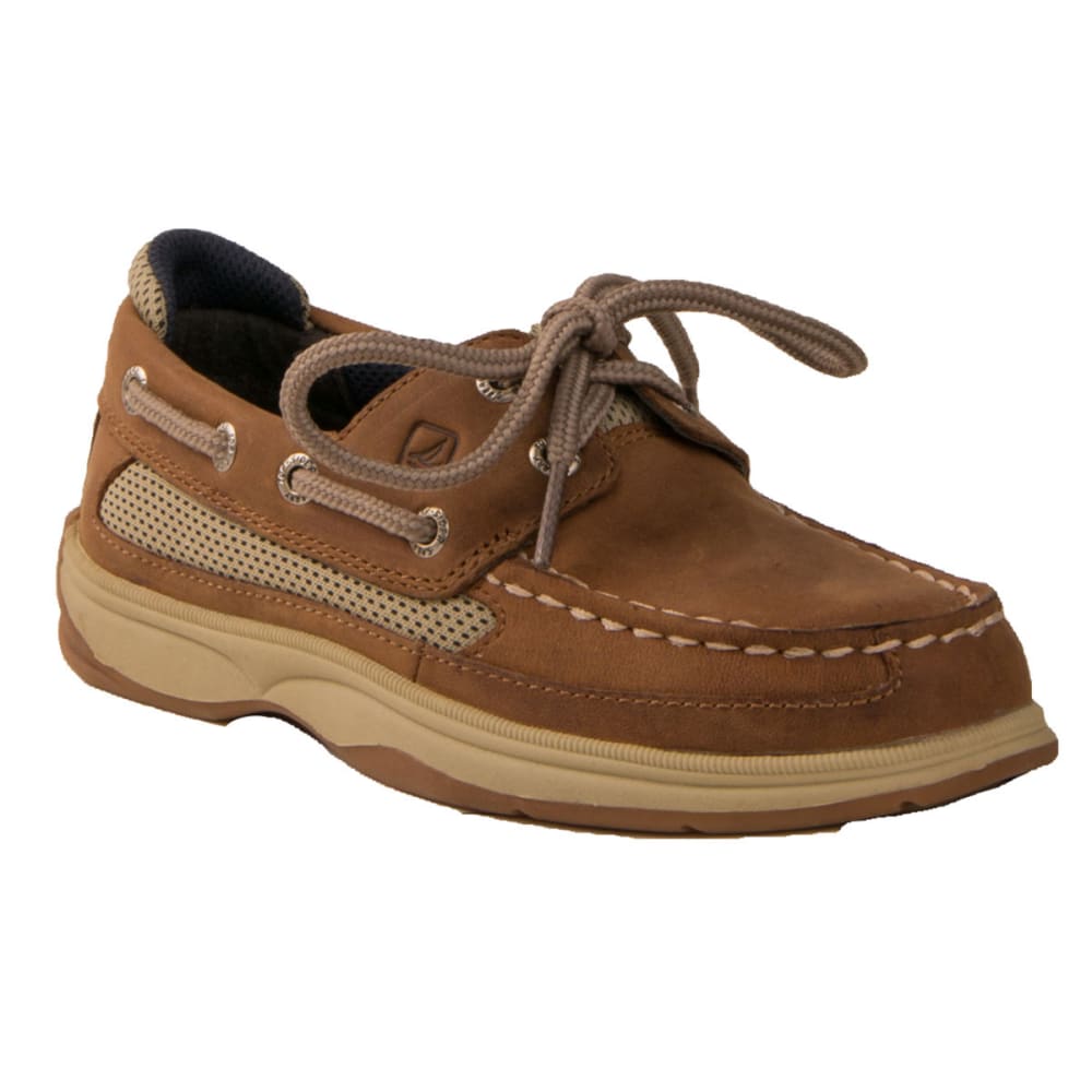 Sperry Boy's Lanyard Boat Shoes - Brown, 1