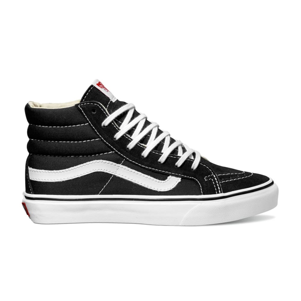 Vans Unisex Sk8-Hi Slim Shoes - Black, 6.5