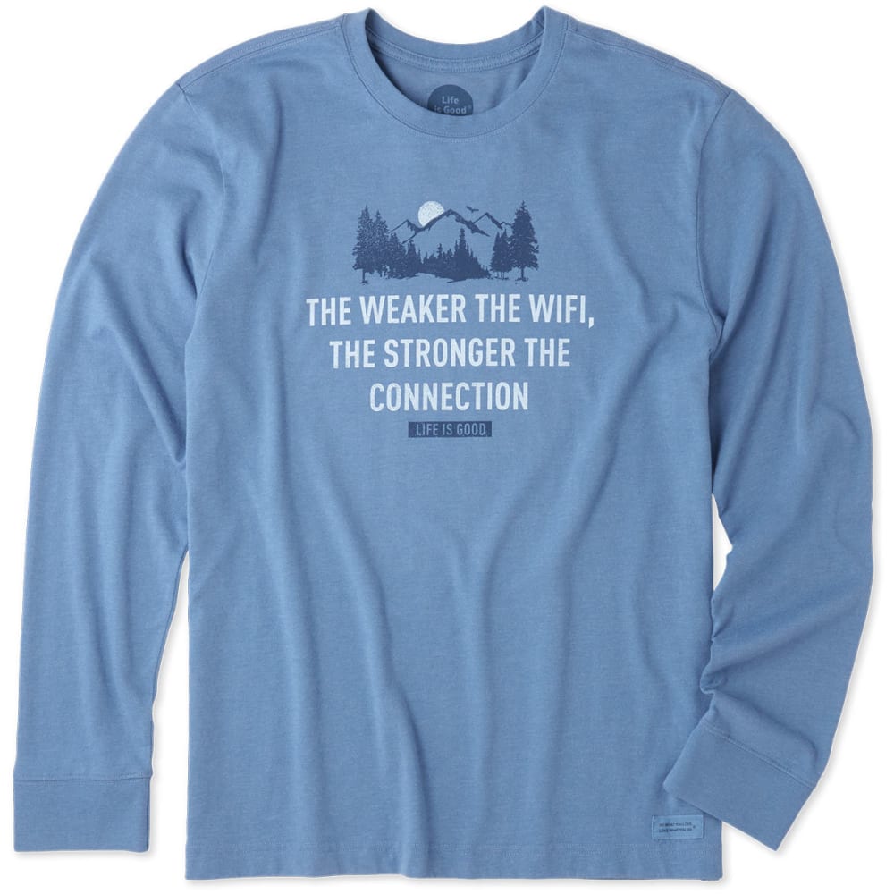 Life Is Good Men's Strong Connection Crusher Long-Sleeve Tee - Blue, M